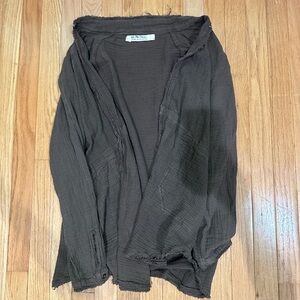 We The Free Chocolate Brown Top